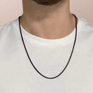 Alternative view of שרשרת מתן - שחור