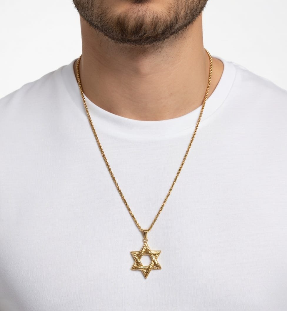 פסים שחורים זהב מגן דוד