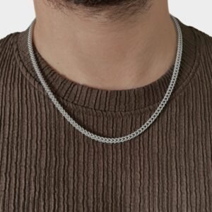 Alternative view of סט שרשרת וצמיד פרנקו - כסף