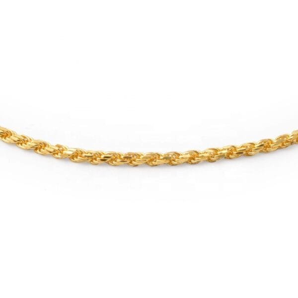 שרשרת חבל 18 קראט שרשרת חבל 18 קראט