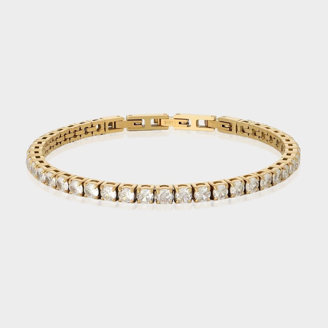 צמיד טניס זהב חדש