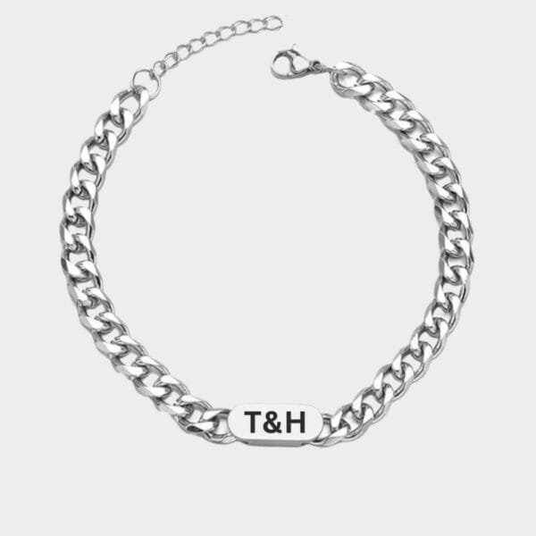 צמיד חריטה לגבר - דורון כסף