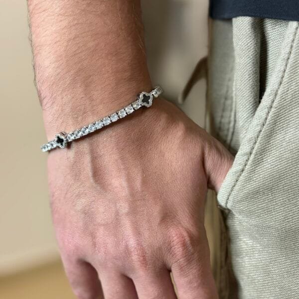 צמיד תלתנים כסף צמיד תלתנים כסף