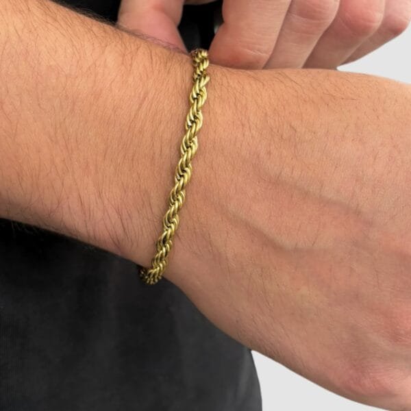 צמיד חבל זהב 5 צמיד חבל זהב 5