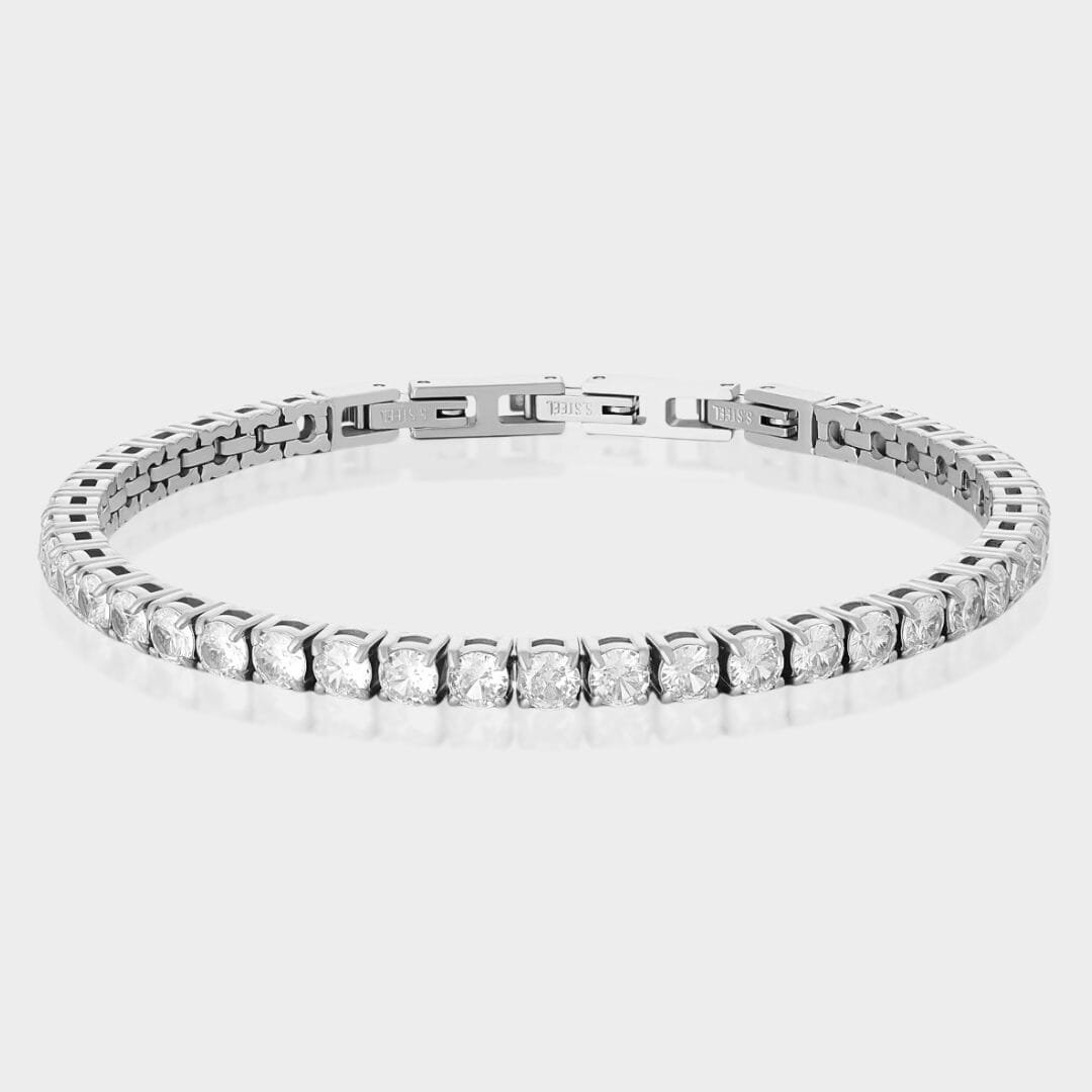 צמיד טניס כסף חדש