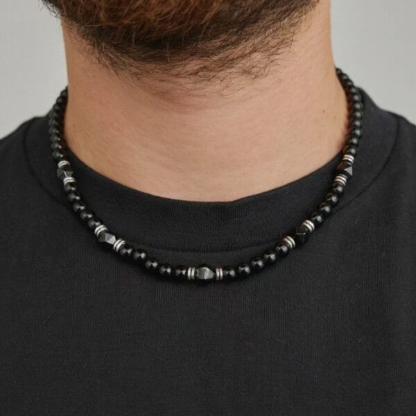 שרשרת חרוזים לורד - שחור
