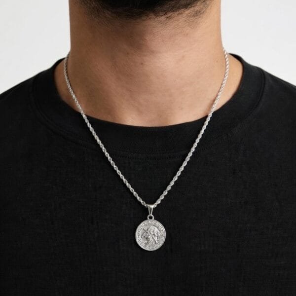 Alternative view of שרשרת ספרטני - כסף