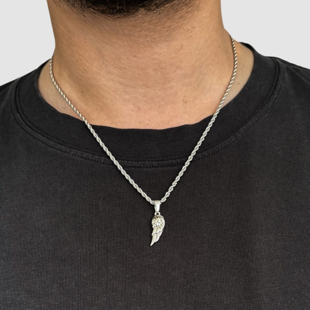 צמיד כנף קטן כסף 1