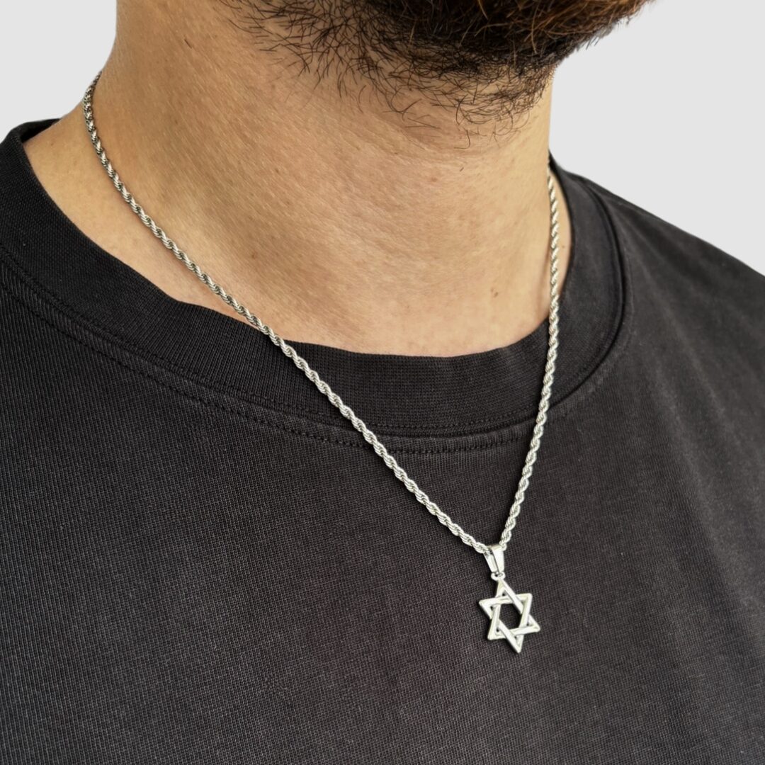 שרשר תמגן דוד כסף 1