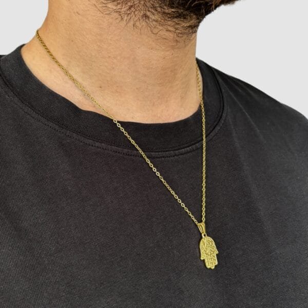 שרשרת חמסה זהב 3 שרשרת חמסה זהב 3