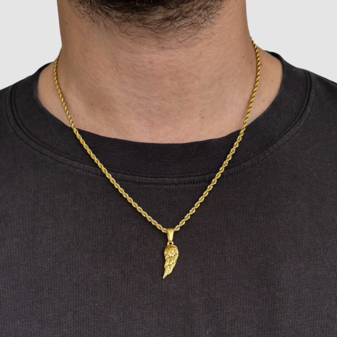 שרשרת כנף קטן זהב 1