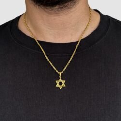 שרשרת מגן דוד זהב 2 קטן שרשרת מגן דוד זהב 2 קטן