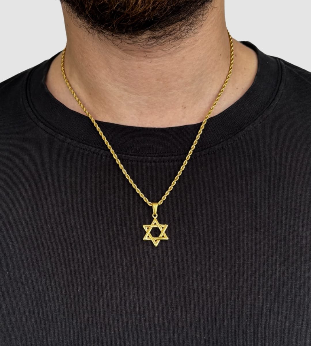 שרשרת מגן דוד זהב 2 קטן