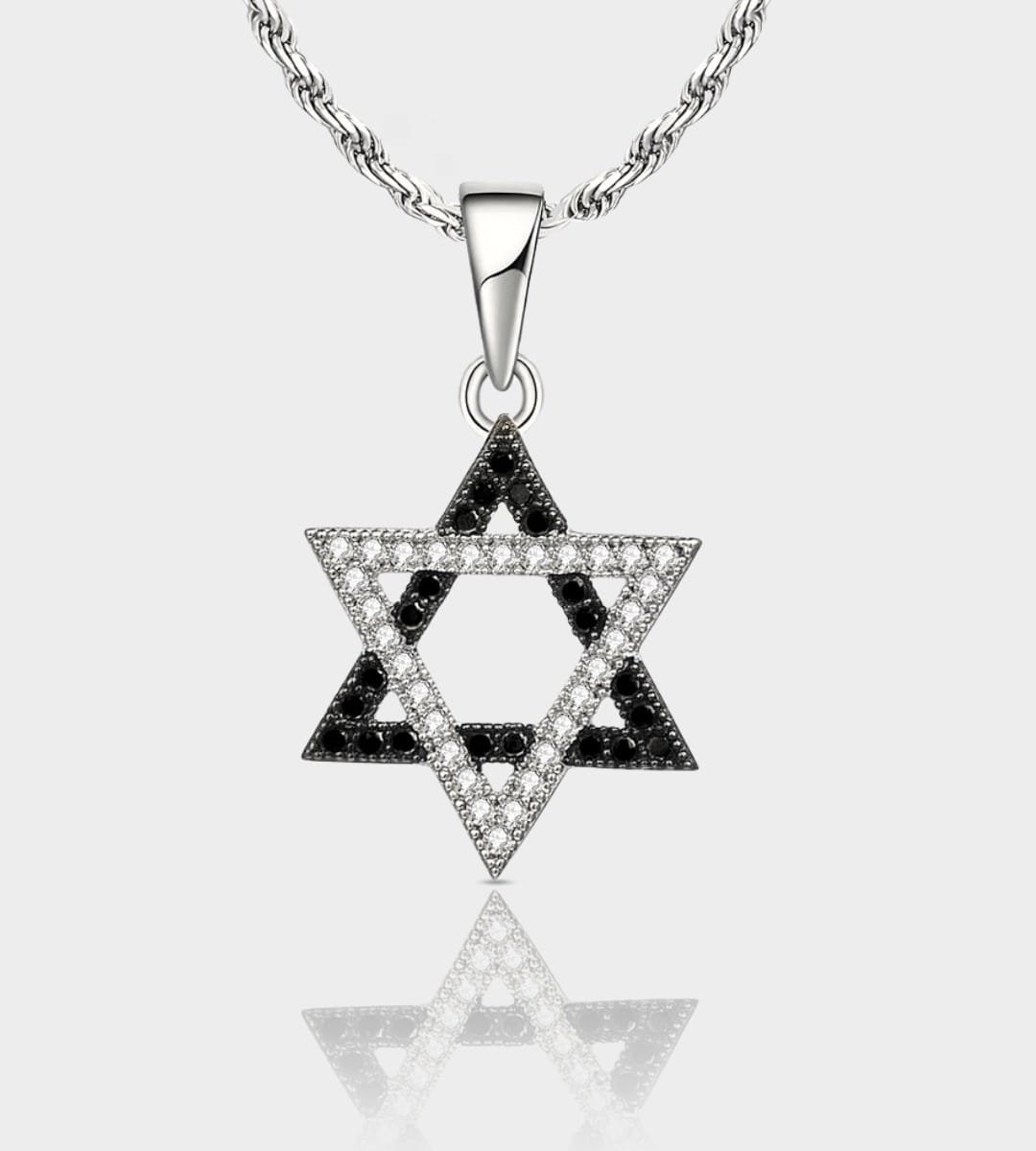 שרשרת מגן דוד כסף 925 2