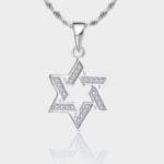 שרשרת מגן דוד כסף 925 – כסף נוצץ