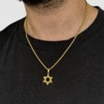 שרשרת מגן דוד קטן זהב 1
