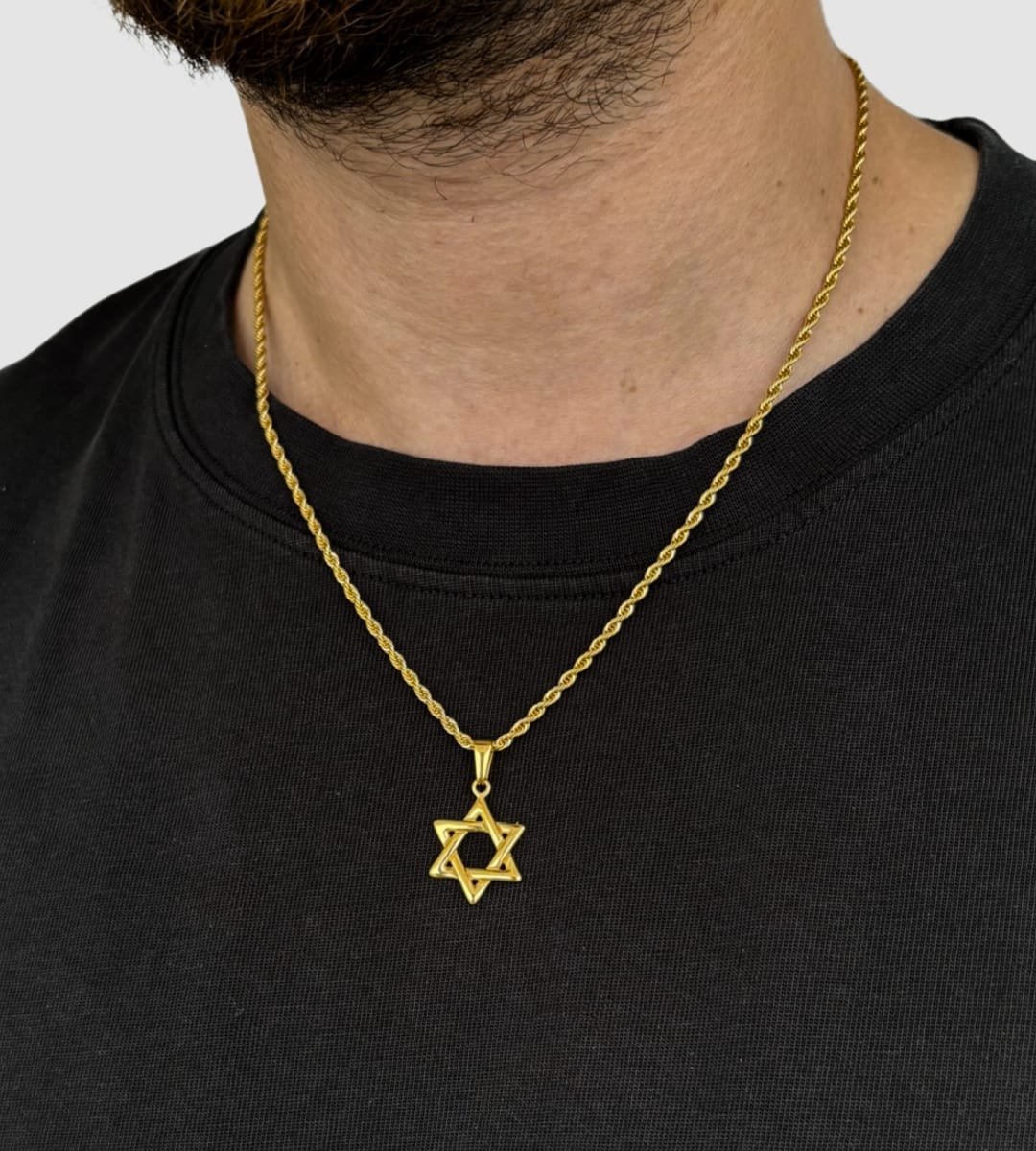 שרשרת מגן דוד קטן זהב 1