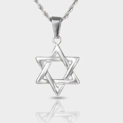 שרשרת מגן דוד קלאסית כסף 4