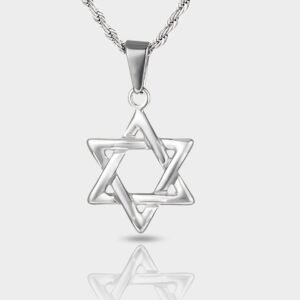 שרשרת מגן דוד קלאסית - כסף