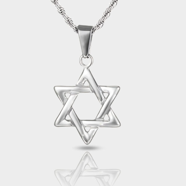 שרשרת מגן דוד קלאסית - כסף