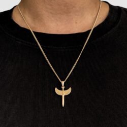 שרשרת מלאך לוחם זהב 5 שרשרת מלאך לוחם זהב 5