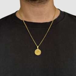 שרשרת מפת העולם זהב 1 שרשרת מפת העולם זהב 1