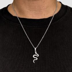 שרשרת תליון נחש כסף 5 שרשרת תליון נחש כסף 5