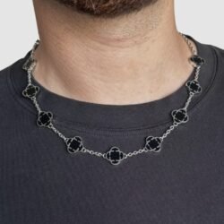 שרשרת תלתן פרמיום שחור כסךף 1 שרשרת תלתן פרמיום שחור כסךף 1