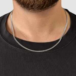 Alternative view of שרשרת גורמט תומר 3 מ"מ - כסף