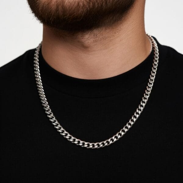 Alternative view of שרשרת גורמט תומר 7 מ"מ - כסף