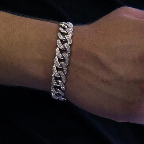 צמיד קובני יוקרתי כסף עמיד צמיד קובני יוקרתי כסף עמיד