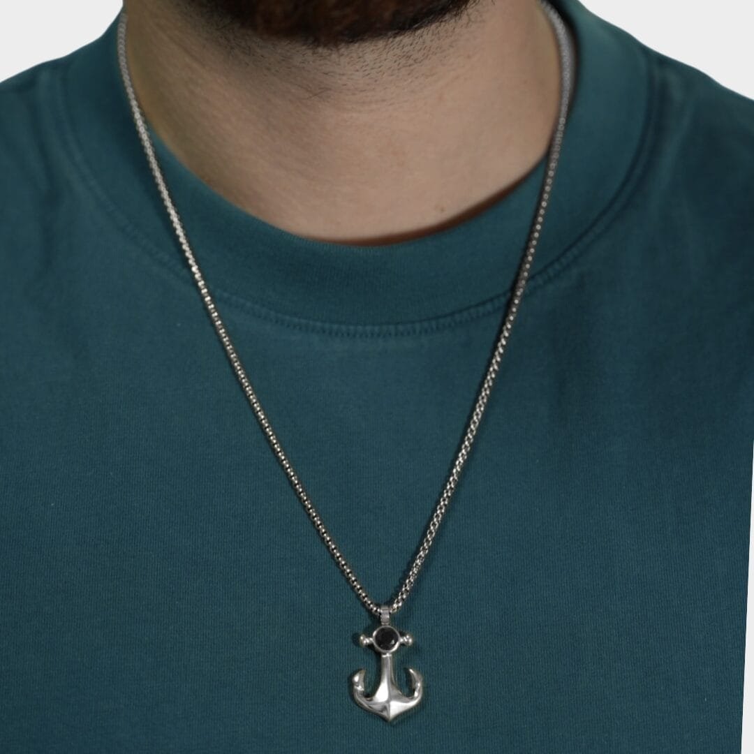 שרשרת עוגן כסף 1