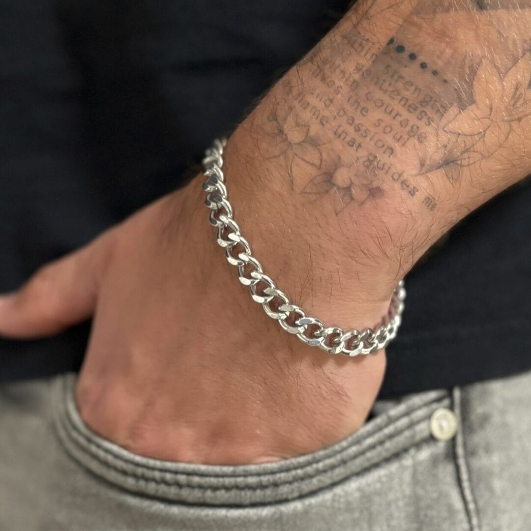 צמיד זהב לבן 8